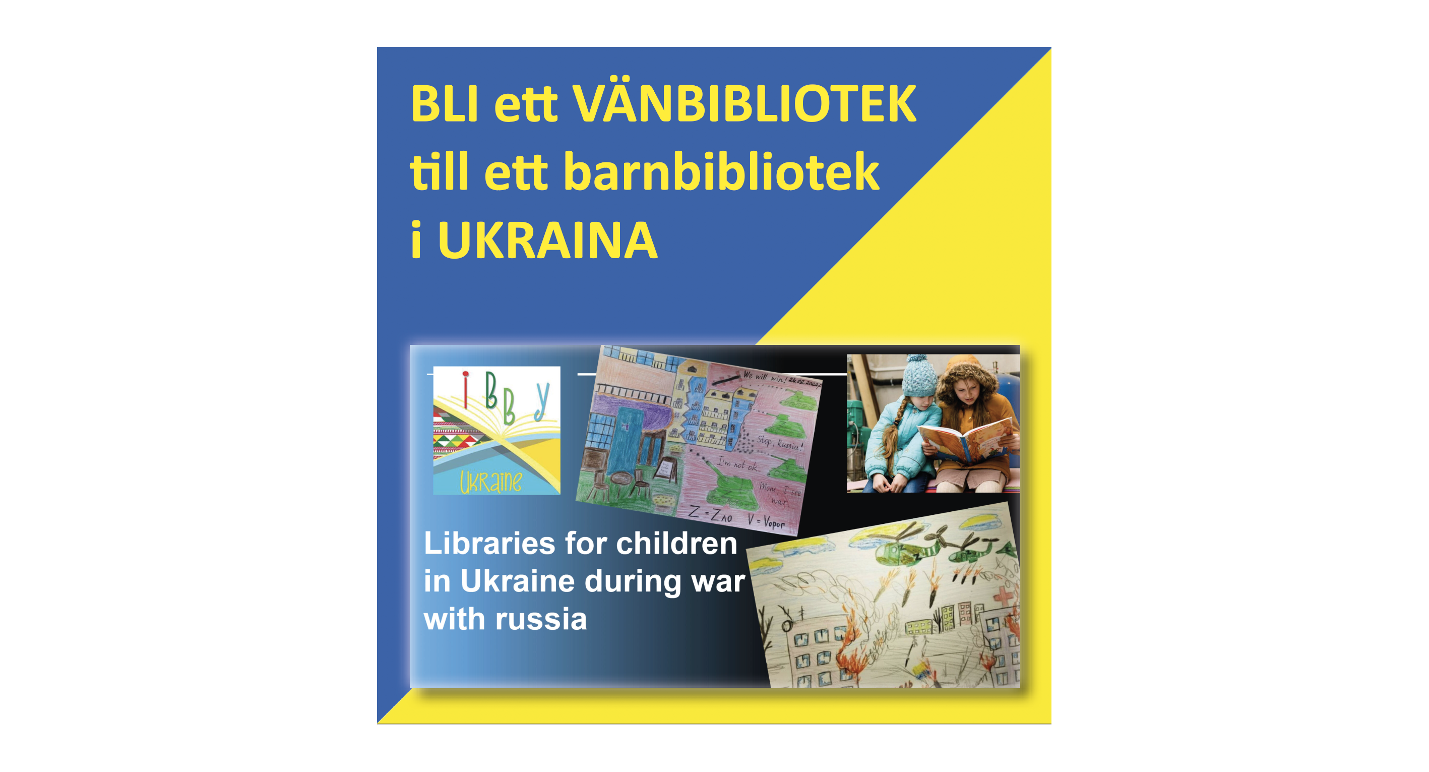 BLI ett VÄNBIBLIOTEK till ett barnbibliotek i UKRAINA