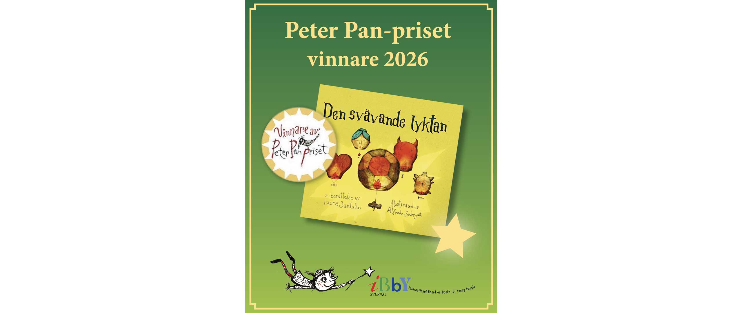 Årets Peter Pan-pris går till Den svävande lyktan